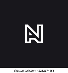 Abstract AN, NA, A, N Letters Logo Initial Based Monogram Icon Vector.