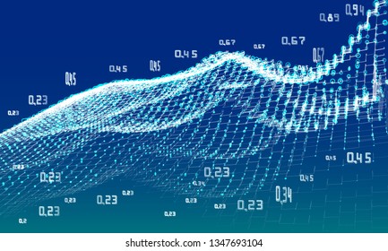 Abstract analysis infographics background.  Big data. Diagram analysis algorithms.  Vector Illustration.