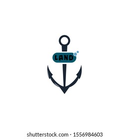 abstract anchor logo vector and illustration. anchor symbol. fisherman symbol