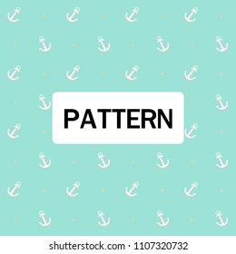 Abstract Anchor Pattern Blue Background Vector Image
