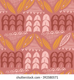 Abstract ancient  africa seamless vector pattern