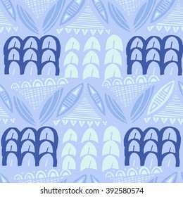 Abstract ancient  africa seamless vector pattern