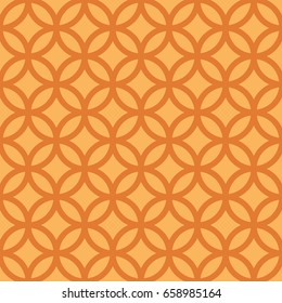 Abstract ancient architectural background. Seamless circles. Arabesque trellis pattern, grunge texture. Textured fabric print. Geometric, geo seamless texture. Abstract background