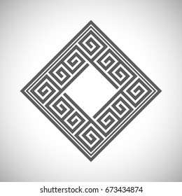 Abstract ancient square frame. Mystery frame. Egypt frame.