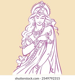 Abstract of angel vector for illustration, card, decoration
