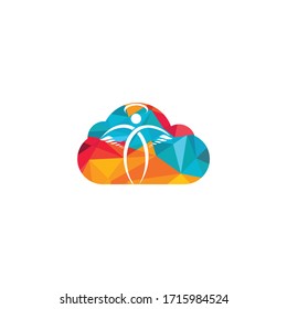Abstract Angel Vector Logo Design. Represents the Concept of religion, kindness and charity.