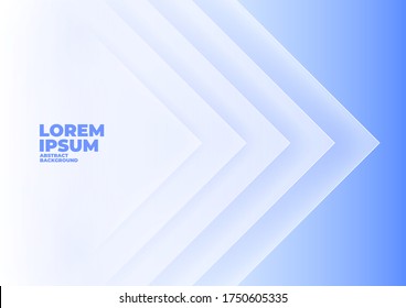 Abstract angle arrow overlap blue background with space for text and message.