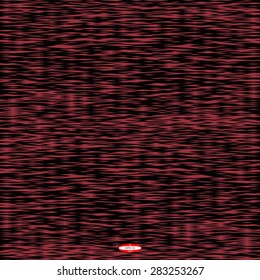 abstract angular black magenta pattern with rhombus on copper background. vector illustration