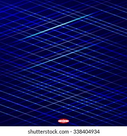 abstract angular dark blue pattern with aqua texture with rhombus with abstract cornflower line on aquamarine background. vector illustration