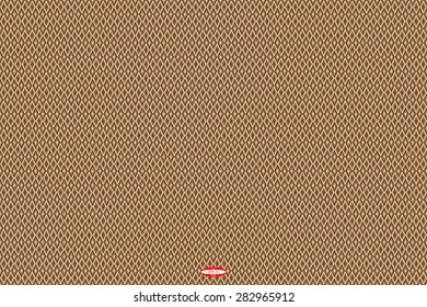abstract angular dark bronze pattern chocolate texture with rhombus with abstract cream line on brown background. vector illustration