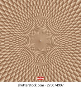 abstract angular dark bronze pattern with beige texture with abstract chocolate curve with rhombus with abstract brown line isolated on cream background. vector illustration