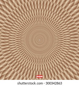 abstract angular dark bronze pattern with beige texture with abstract chocolate curve with rhombus with abstract brown line isolated on cream background. vector illustration