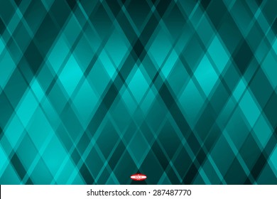 abstract angular dark cyan pattern with aqua texture with rhombus with abstract turquoise line on slate background. vector illustration