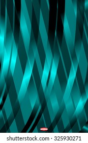 abstract angular dark cyan pattern with aqua texture with abstract turquoise curve with rhombus with abstract blue line isolated on slate background. vector illustration