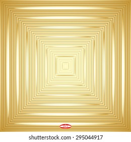 abstract angular dark golden pattern with sand texture with cream lighting with goldenrod line on beige background. vector illustration