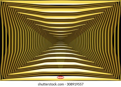 abstract angular dark golden pattern with goldenrod lighting with beige line on black background. vector illustration