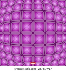 abstract angular dark purple pattern with pink texture with rhombus with abstract lilac line on violet background. vector illustration