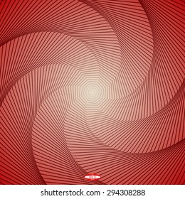 abstract angular dark red pattern with raspberry texture with garnet stairs with purple line on magenta background. vector illustration