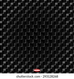 abstract angular metallic black grey pattern with quadrangle. vector illustration
