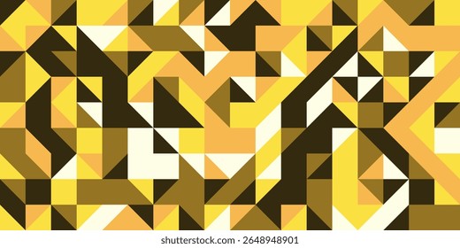  Padrão angular abstrato com tons amarelos e marrons