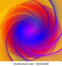 abstract angular rainbow pattern with colorful texture with scenic stairs with red line on color background. vector illustration