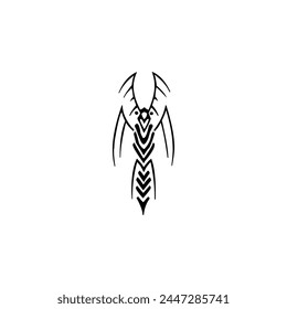 abstract animal art vector silhouette illustration icon insect symbol flat emblem cartoon sketch logo design