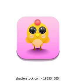 Abstract Animal Chick Logo Vector Symbol Icon Design Style