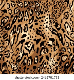 Abstract animal design, leopard skin pattern seamless work