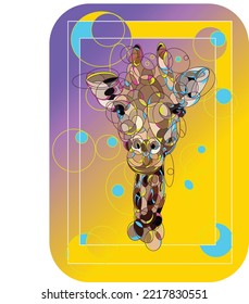 Abstract animal of the giraffe