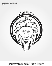 abstract animal logo. Hipster wild animal print for for T-shirts and other apparel. Icon Difference - Lion