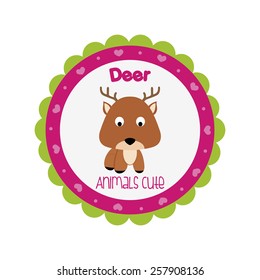 abstract animal object on a white background