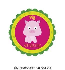 abstract animal object on a white background