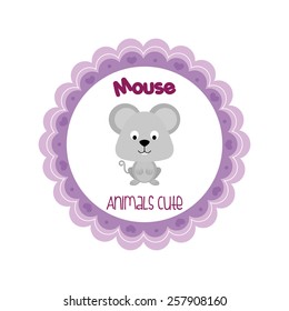 abstract animal object on a white background