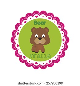 abstract animal object on a white background