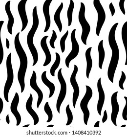 Abstract animal pattern seamless for textile design. Cute geometric background. Hand drawn texture. Vector illustration