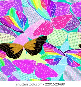 abstract animal print. purple pink butterfly wings seamless pattern. good for fabric, background, fashion design, summer dress, textile, wallpaper, resort wear.