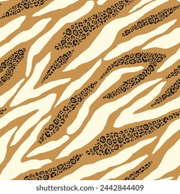 Abstract animal print seamless pattern