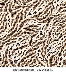 Abstract animal print seamless pattern