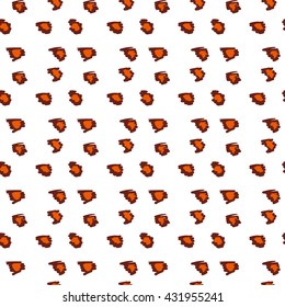 Abstract animal print seamless pattern. Wildlife vector background. 