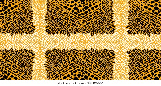Abstract animal print, seamless vector pattern