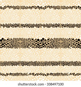 Abstract animal print, seamless vector pattern