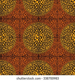 Abstract animal print, seamless vector pattern