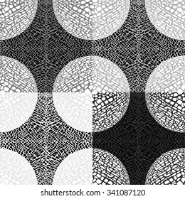 Abstract animal print, seamless vector pattern