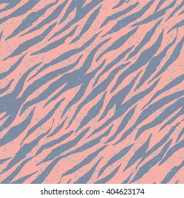 Abstract animal print white seamless pattern. Zebra, tiger stripes, lines. Striped repeating background texture. 