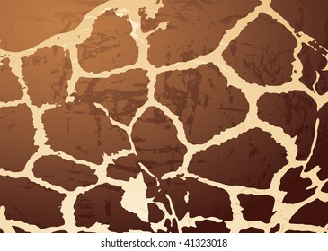 Abstract animal skin background in the style of a giraffe