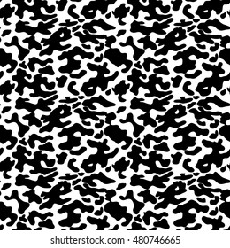 Abstract animal skin background, vector with black and white