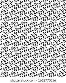 Abstract animal skin leopard pattern design. Jaguar, leopard, cheetah, panther fur. Black and white camouflage background.