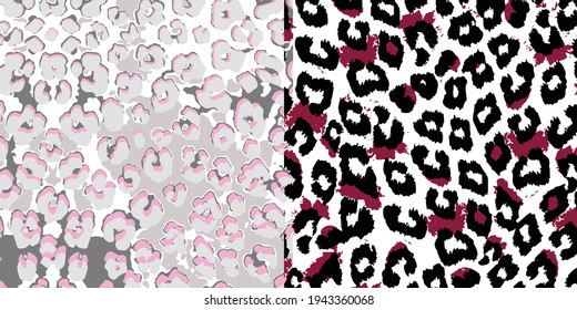 Abstract animal skin leopard pattern design. Jaguar, leopard, cheetah, panther fur. 