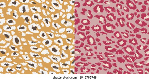 Abstract animal skin leopard pattern design. Jaguar, leopard, cheetah, panther fur.