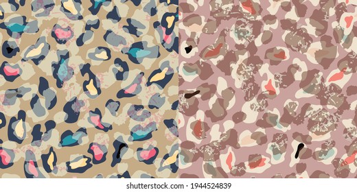 Abstract animal skin leopard  pattern design. Jaguar, leopard, cheetah, panther fur.